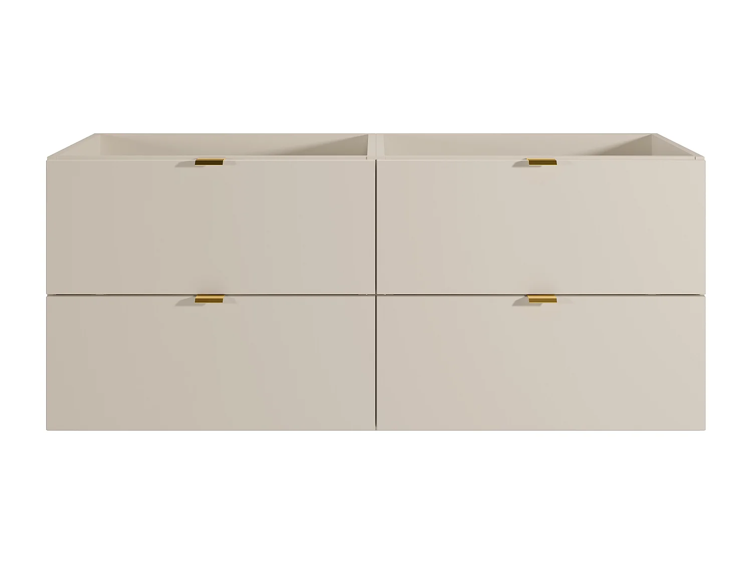 Mobile sotto lavabo sospeso Beige 120 cm - LAVENA
