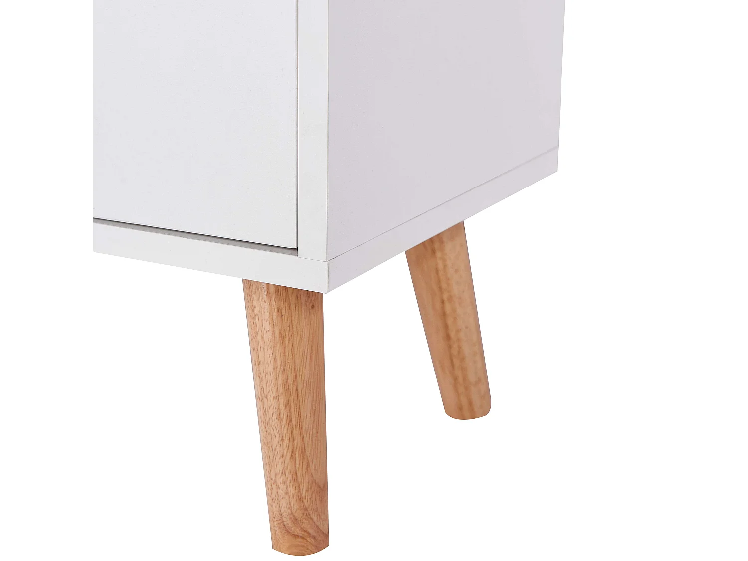 Estante Fiano com 3 prateleiras e 2 portas dobráveis ​​inferiores, 160x50x30 cm