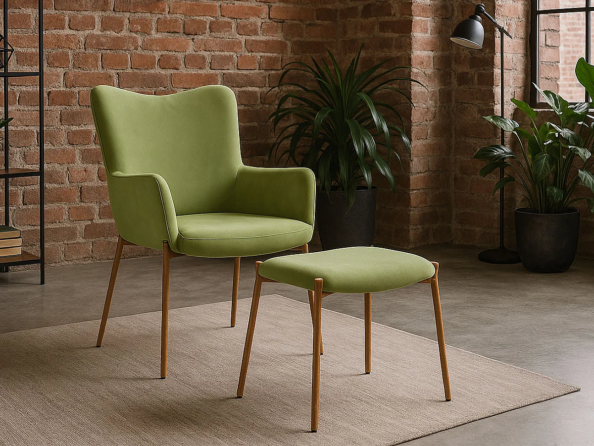 Cadeirão Confort com Apoio de Pés (Verde)