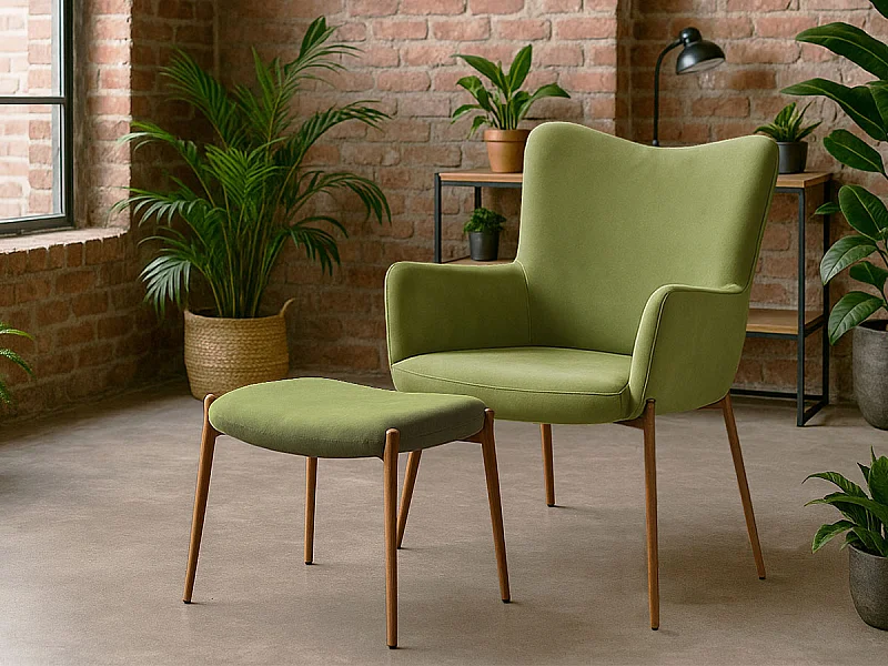 Cadeirão Confort com Apoio de Pés (Verde)