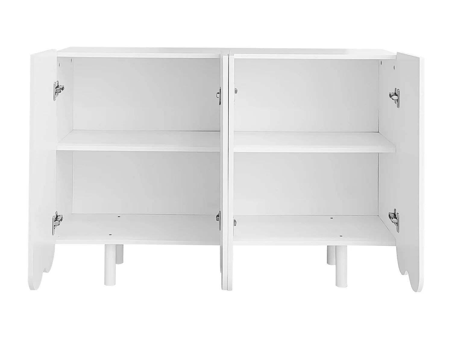 Buffet à 4 portes avec portes en forme de larme -Blanc