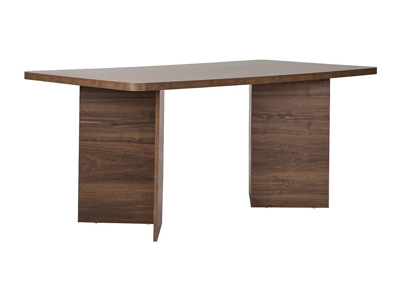 Table à manger avec plateau rectangulaire et 2 pieds L180 cm - LOFT