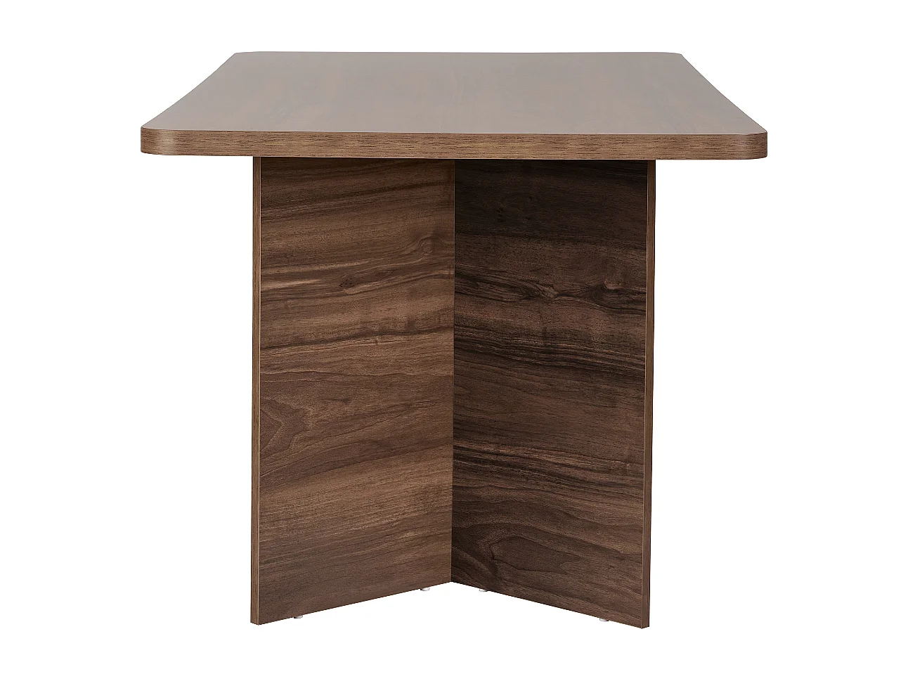 Table à manger avec plateau rectangulaire et 2 pieds L180 cm - LOFT