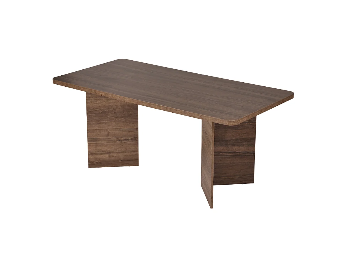 Table à manger avec plateau rectangulaire et 2 pieds L180 cm - LOFT