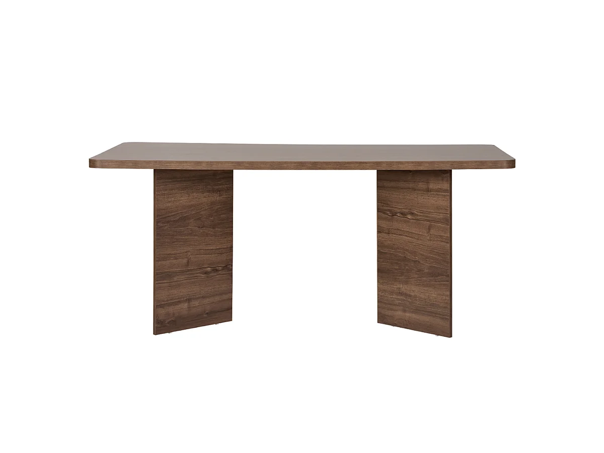 Table à manger avec plateau rectangulaire et 2 pieds L180 cm - LOFT