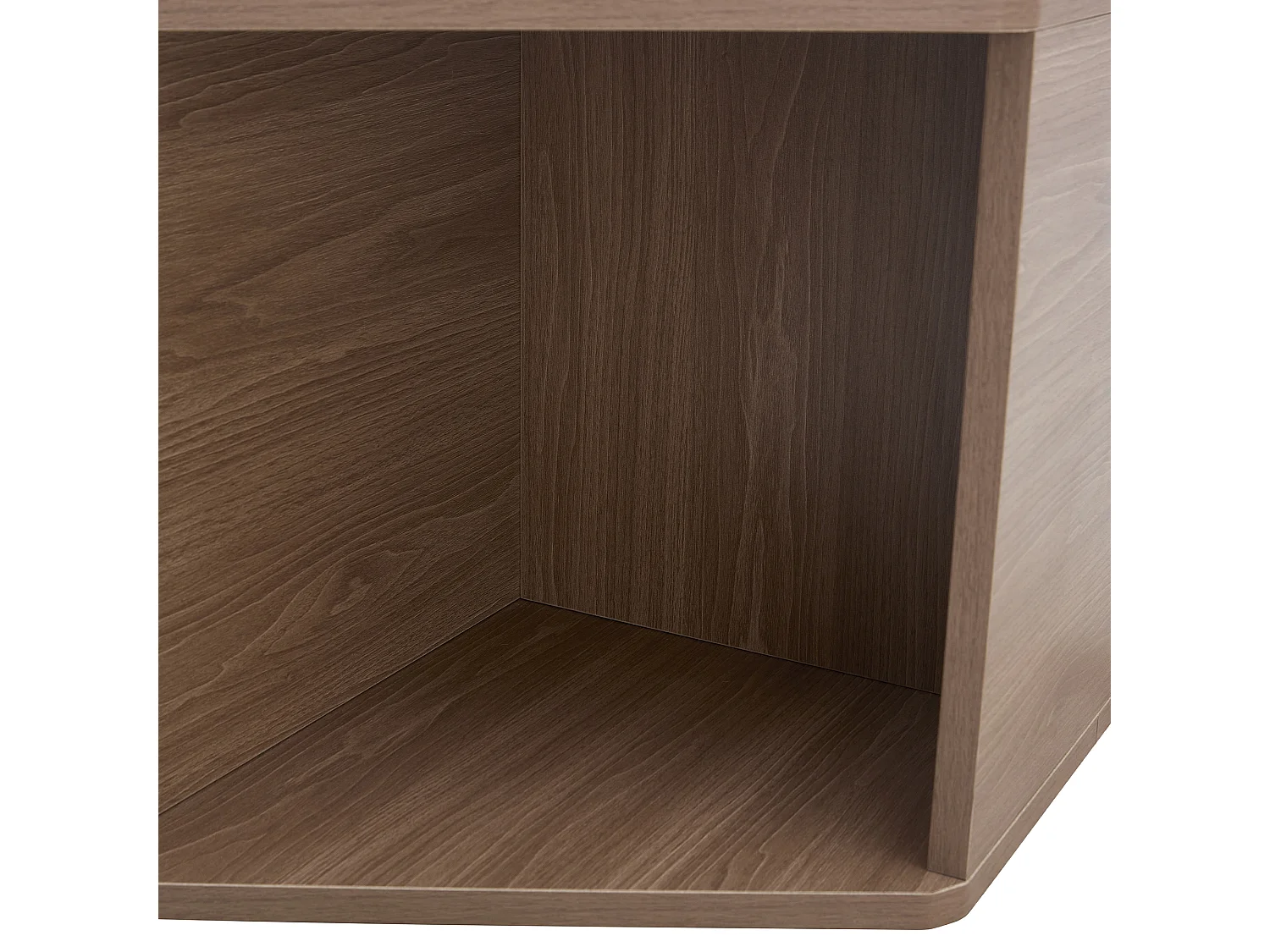 Zeshoekige salontafel met opbergruimte, 79 x 69,4 x 40 cm - Bruin