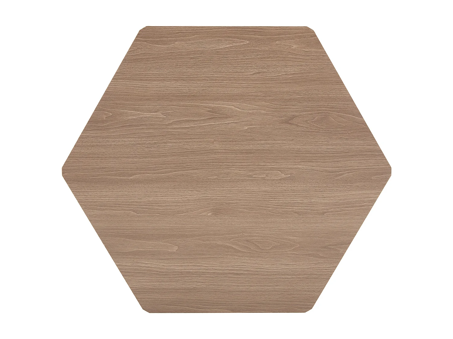 Zeshoekige salontafel met opbergruimte, 79 x 69,4 x 40 cm - Bruin