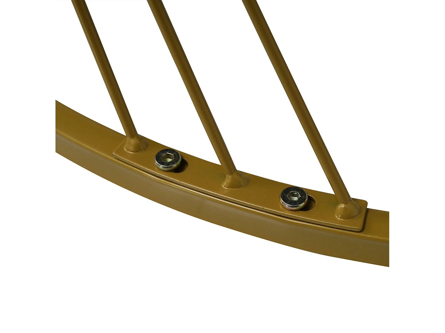 Salontafelset - Marmerlook blad - Set van 2 rond - Wit en goud