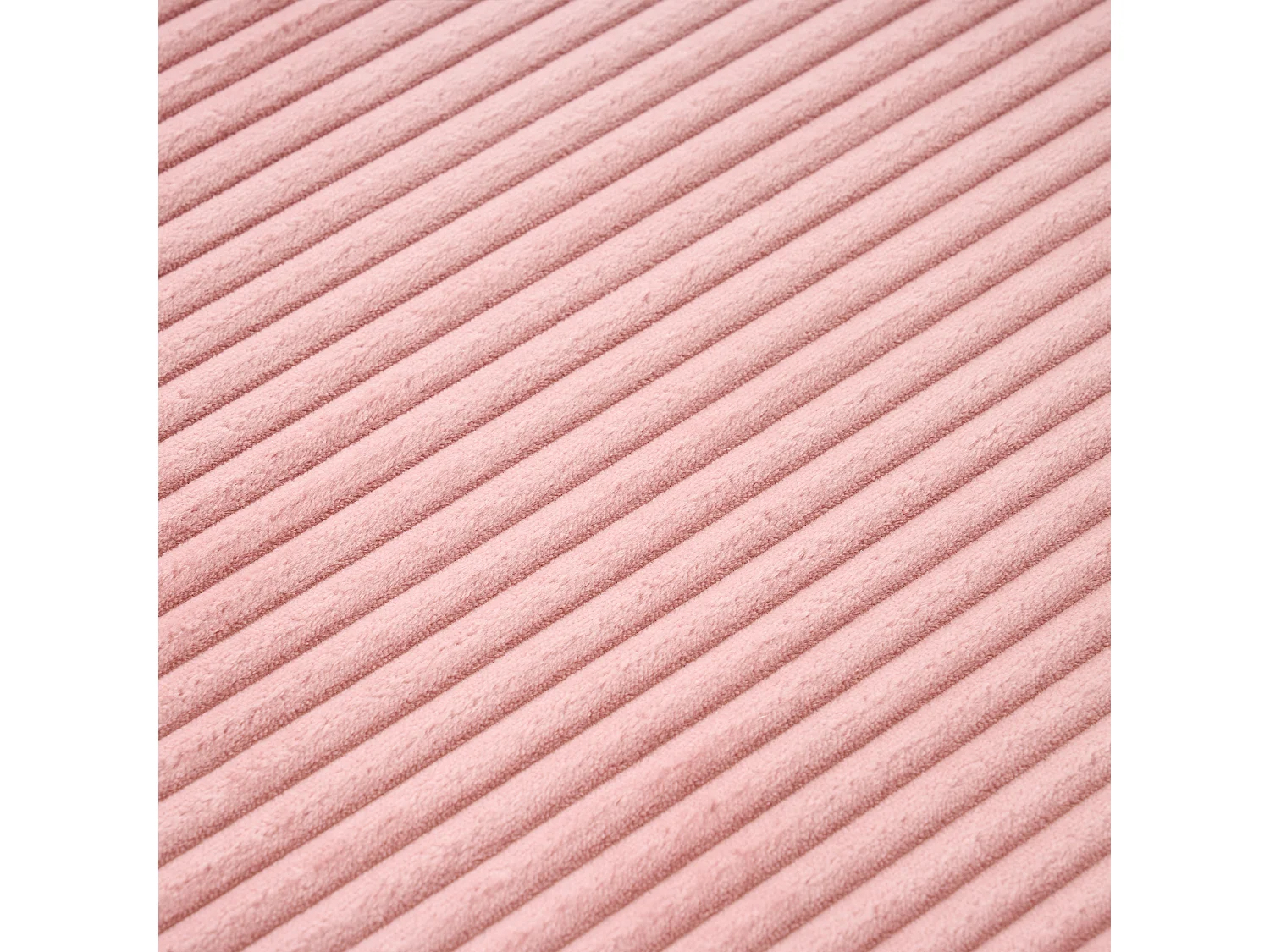 Canapé inclinable 1 place - Fauteuil lounge en velours côtelé - Sans montage - Rose