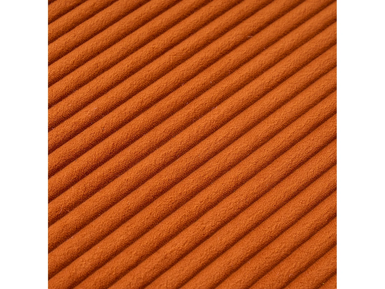 Canapé inclinable 1 place - Fauteuil lounge en velours côtelé - Sans montage - Couleur orange