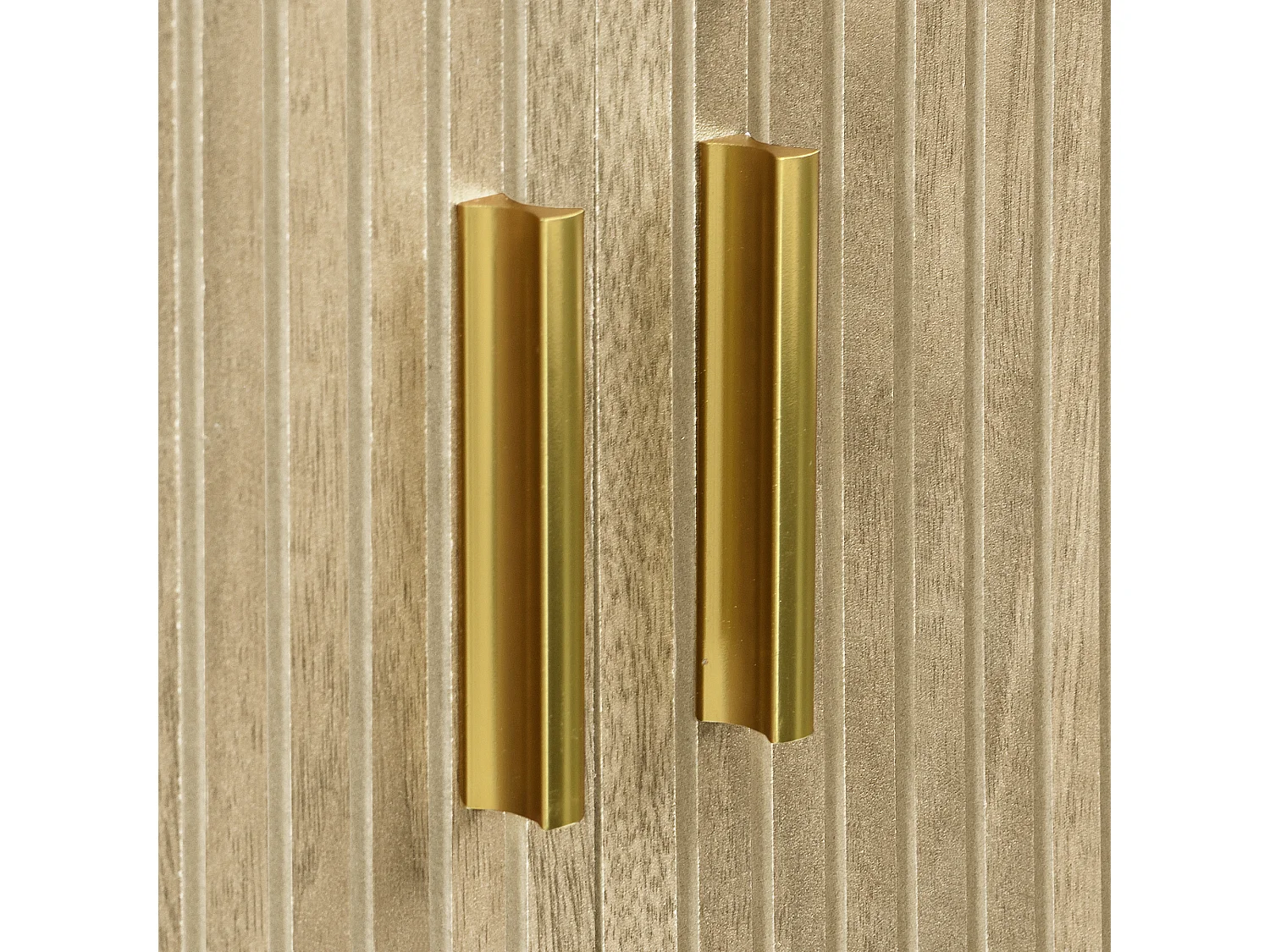 Meuble TV avec 2 tiroirs et 2 portes coulissantes - Couleur bois de chêne