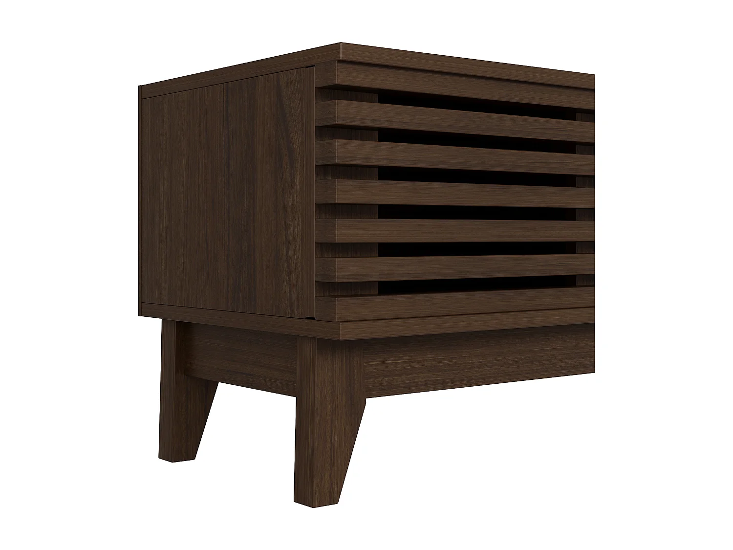 Meuble TV avec 1 tiroir et 3 portes 170 x 35 x 40 cm - Couleur bois