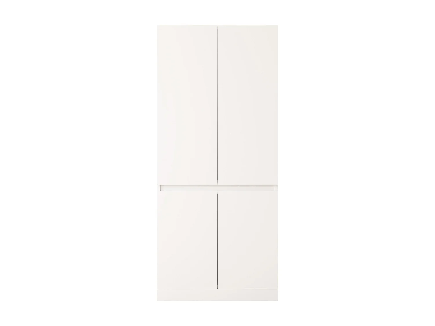 Armoire avec 4 portes -style minimaliste - Blanc 70 × 40 × 170 cm