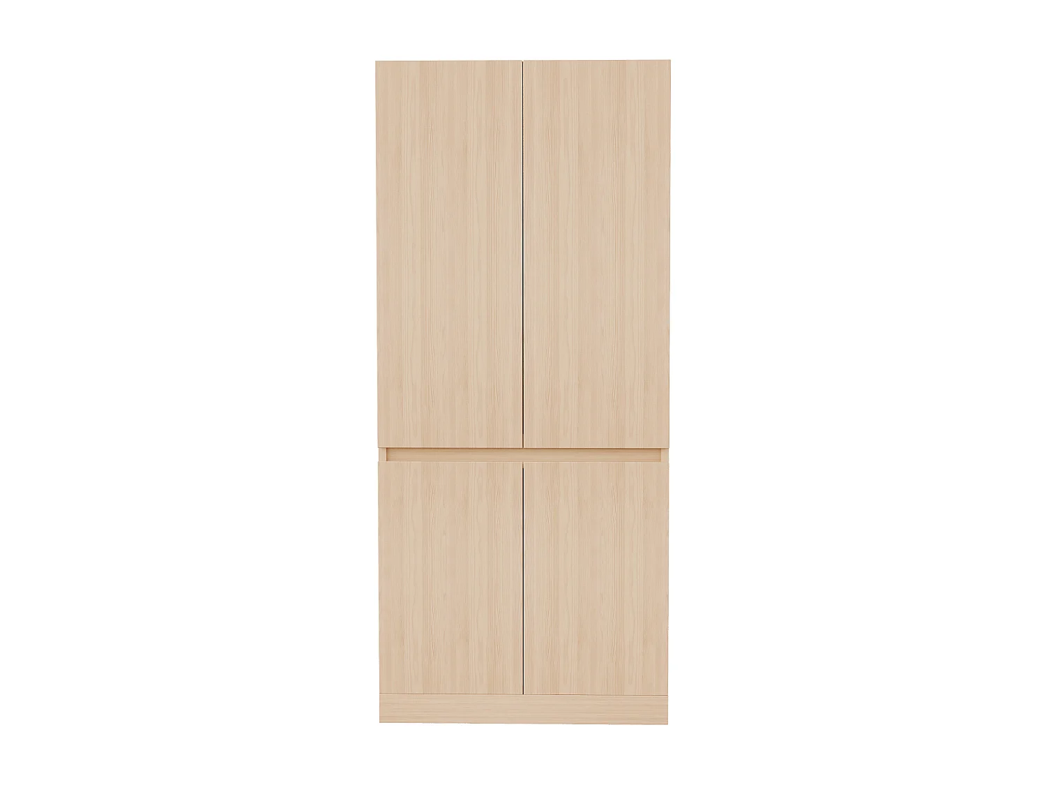 Armoire avec 4 portes -style minimaliste - Couleur bois 70 × 40 × 170 cm