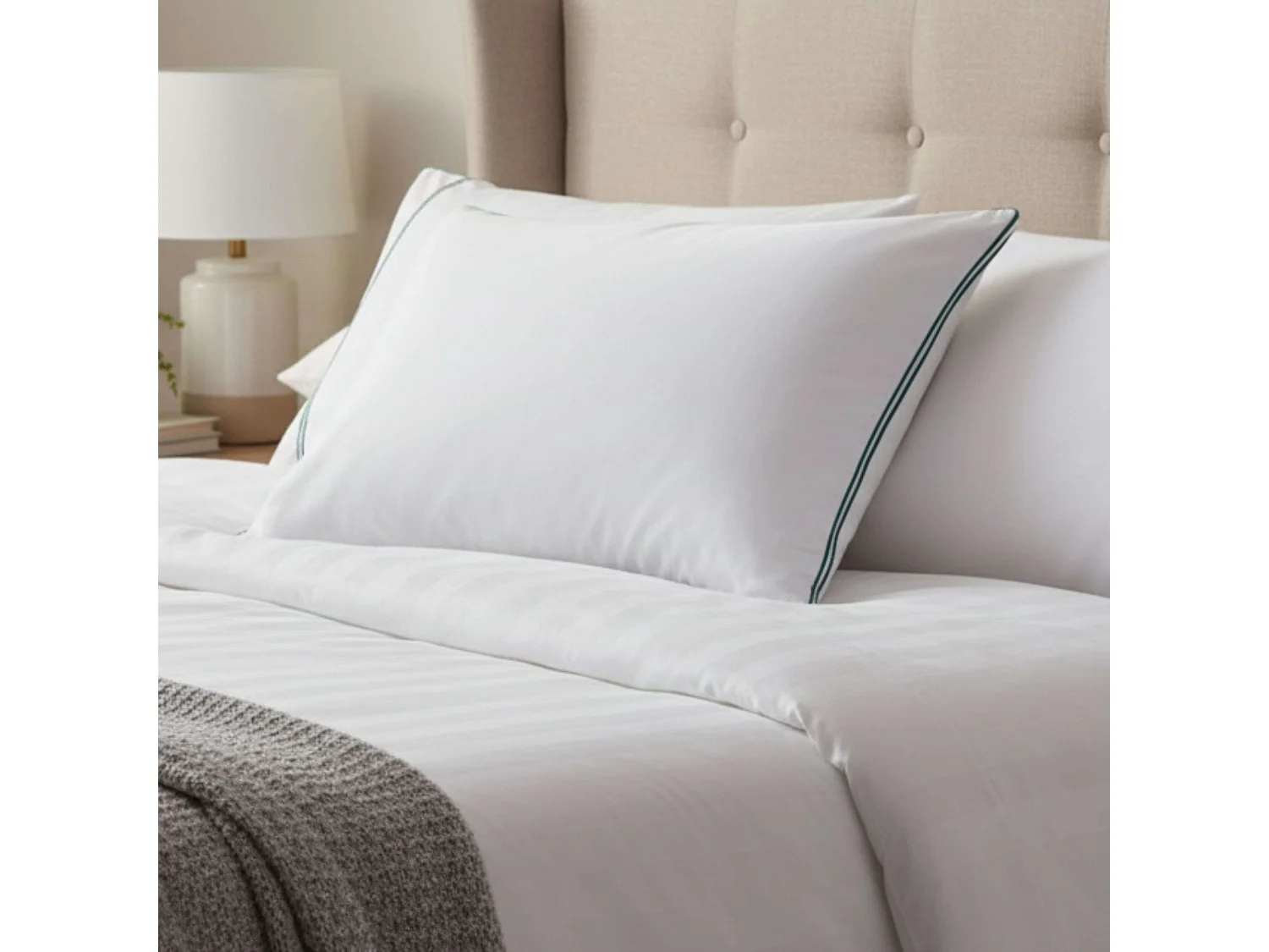 Almohada Ergocombi ErgoFlakes doble relleno firmeza regulable 75 cm Blanco