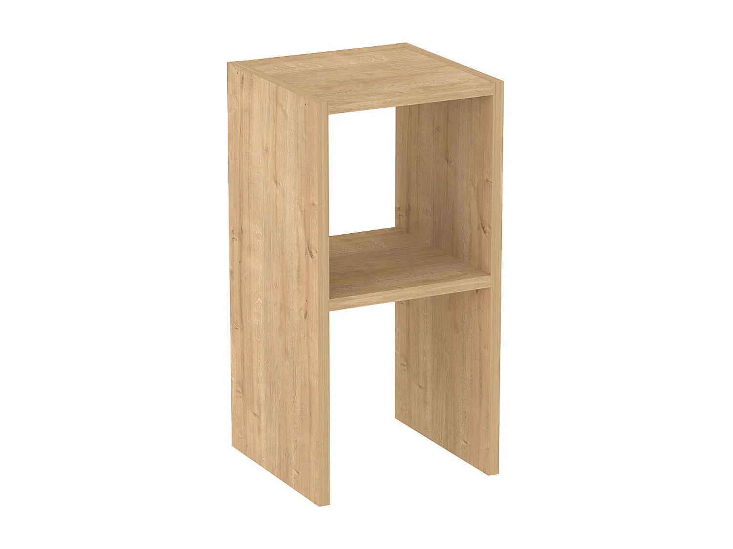 Mesita auxiliar Fesa salón o dormitorio 1 estante madera claro 60x30x30 cm