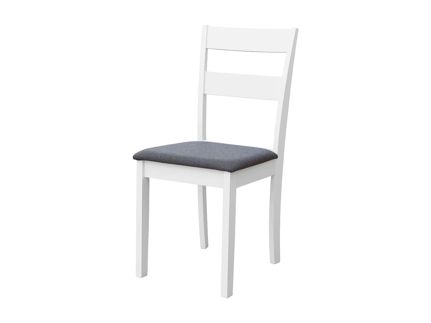 Pack de muebles de cocina Lita blanco y gris (4 sillas melamina tapizadas)