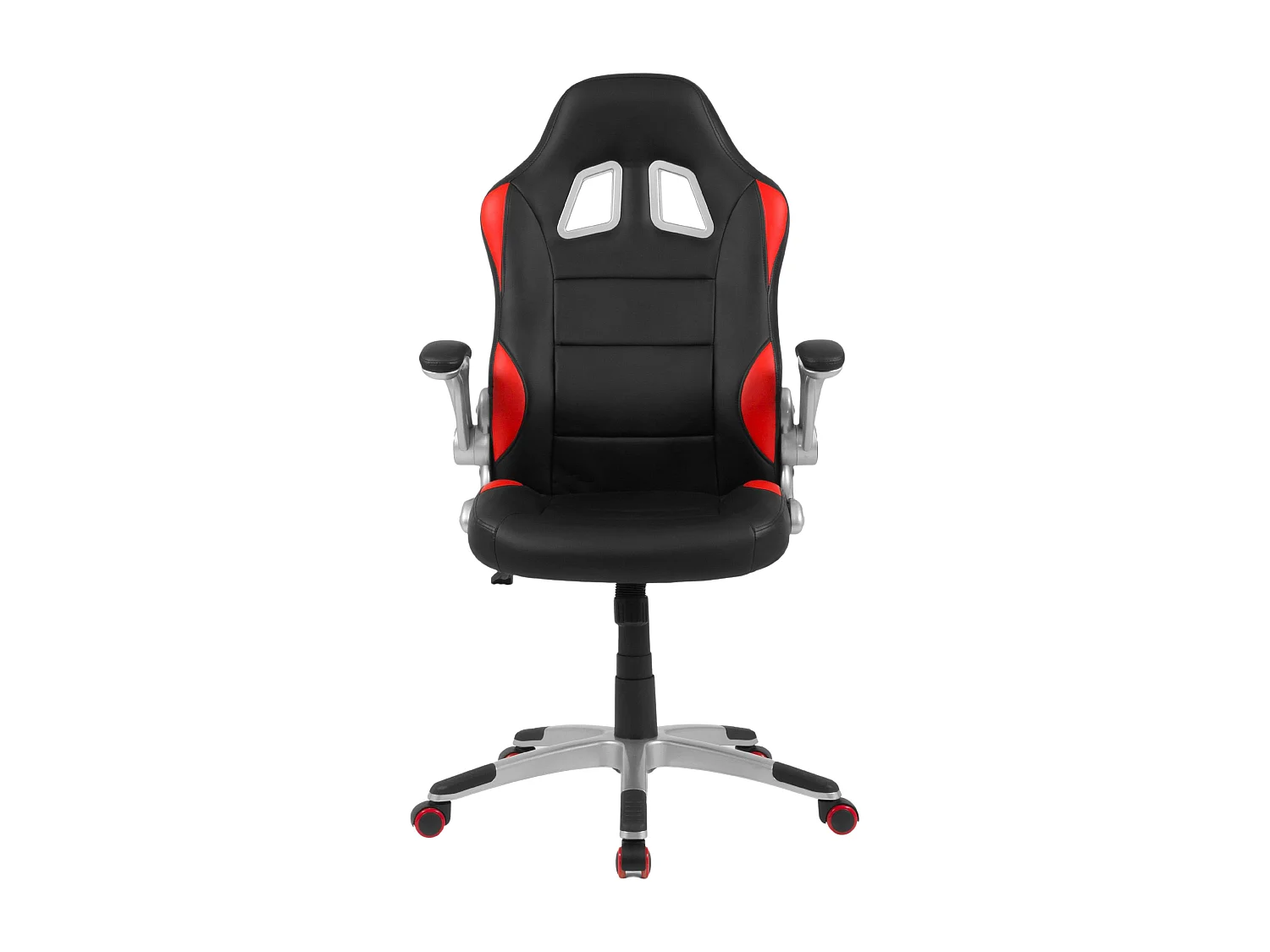 Silla gaming Mugello con brazos abatibles rojo y negro 115x70x69 cm