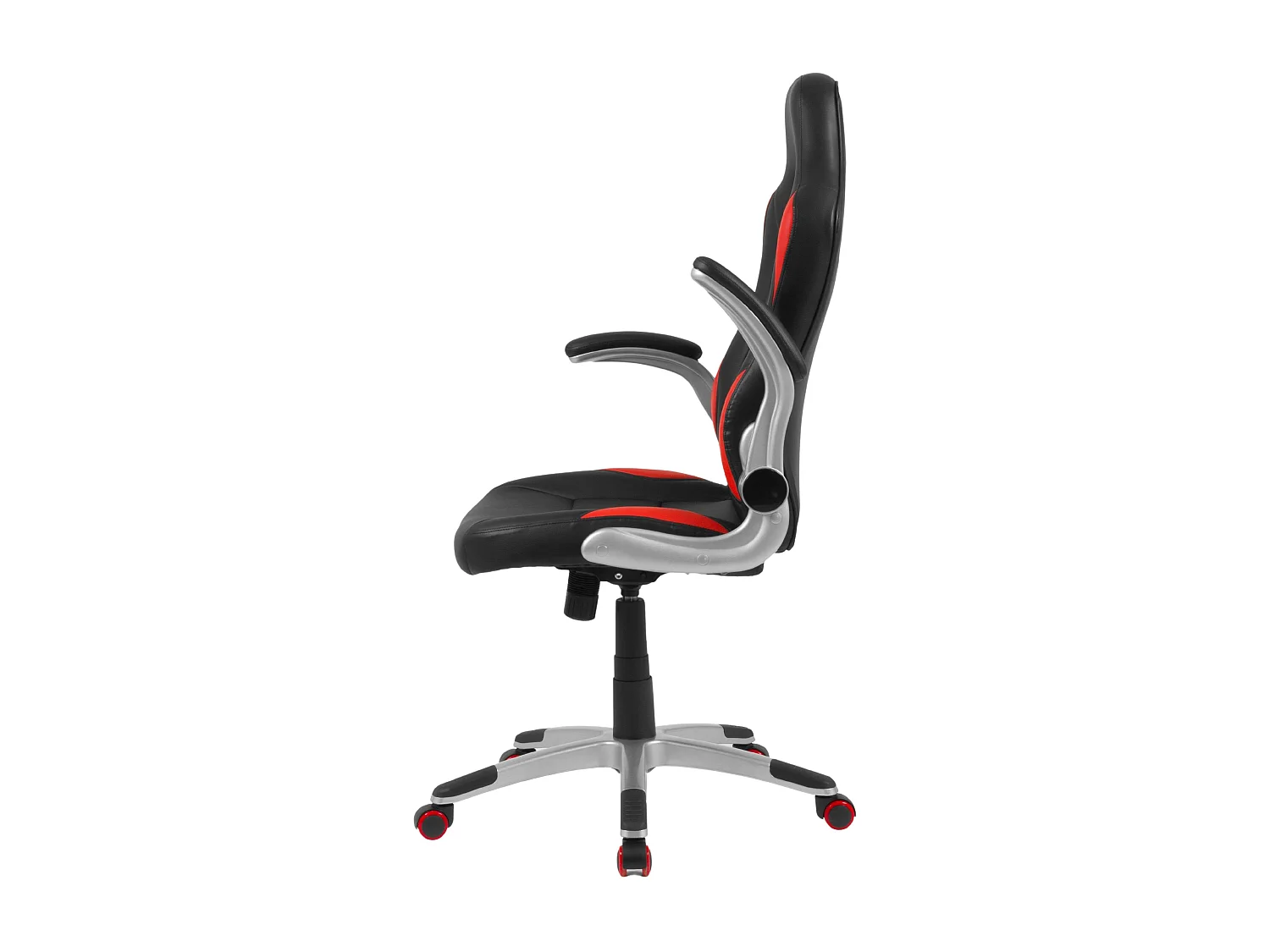 Silla gaming Mugello con brazos abatibles rojo y negro 115x70x69 cm