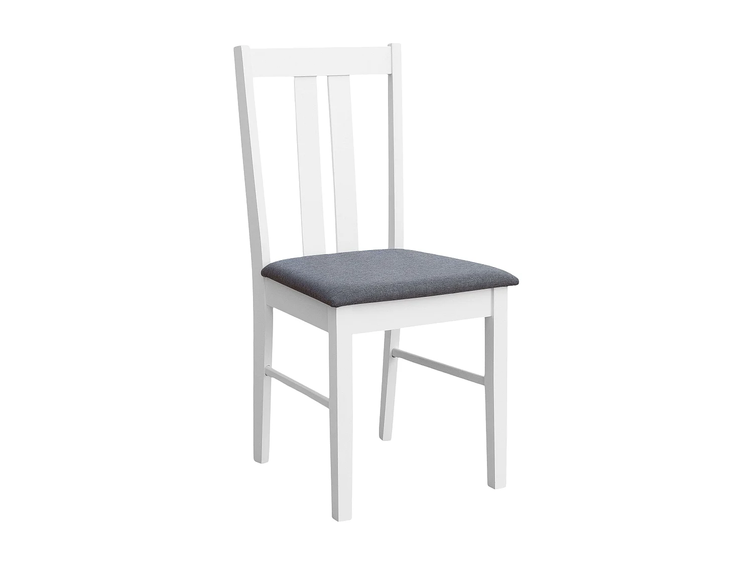 Pack mod. Classic blanco y gris melamina tapizado gris (2 sillas de cocina)