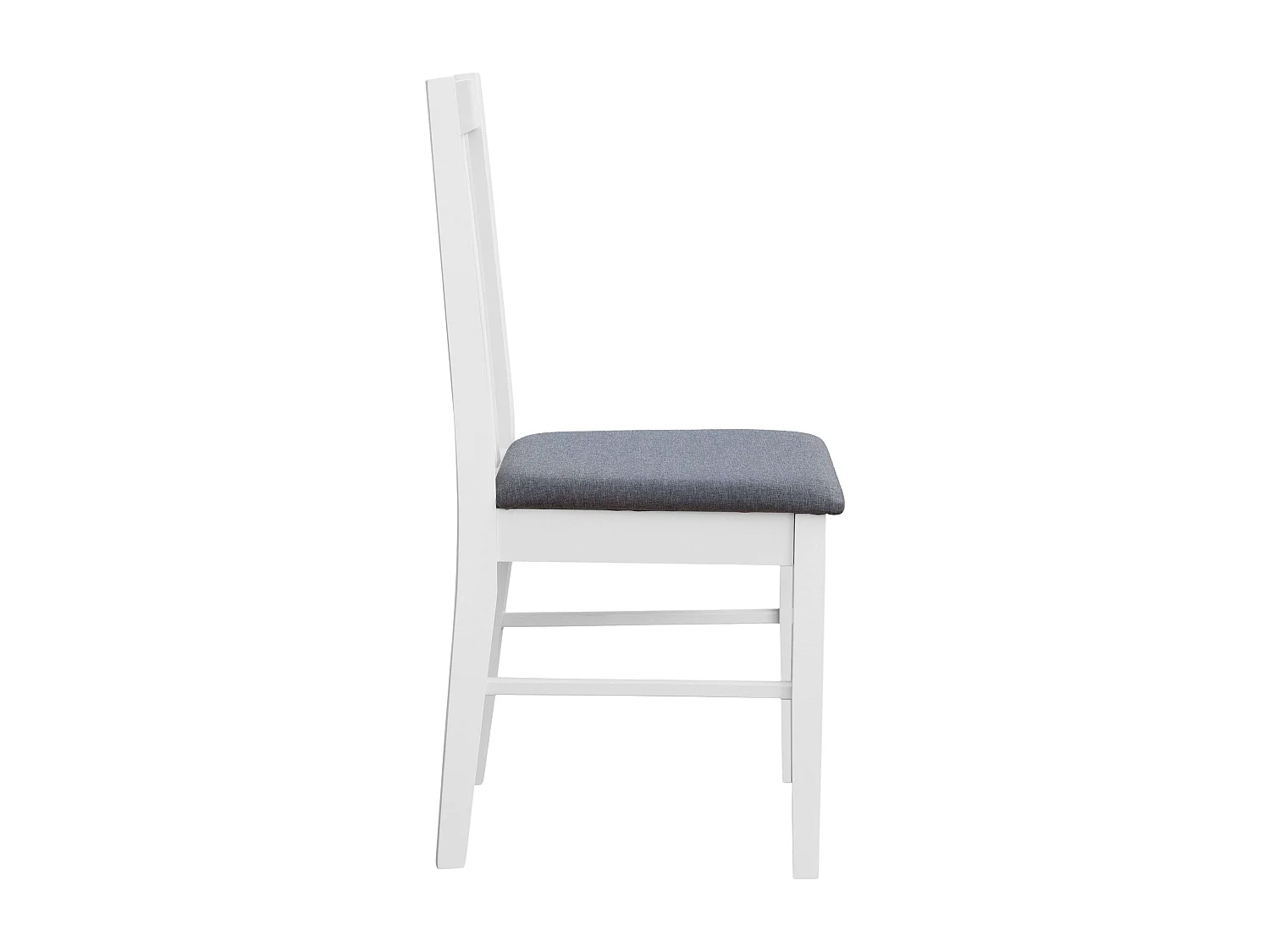 Pack mod. Classic blanco y gris melamina tapizado gris (2 sillas de cocina)