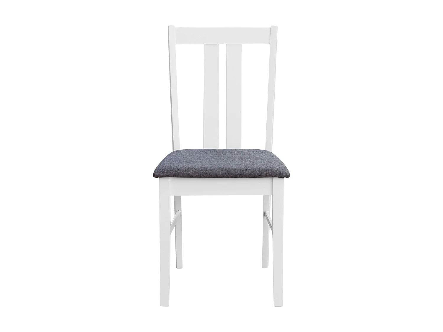 Pack mod. Classic blanco y gris melamina tapizado gris (2 sillas de cocina)