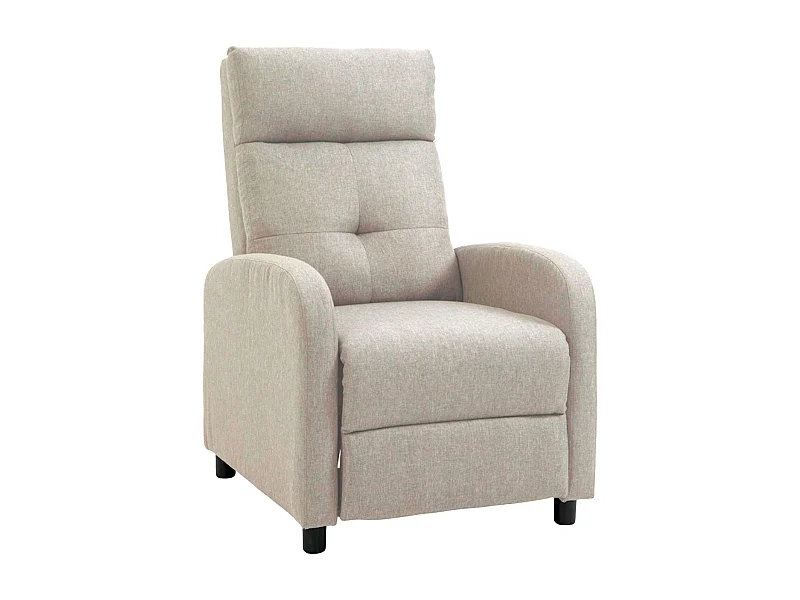 Sillón relax reclinable manual Denmark beige 67x98x87 cm muelles ensacados