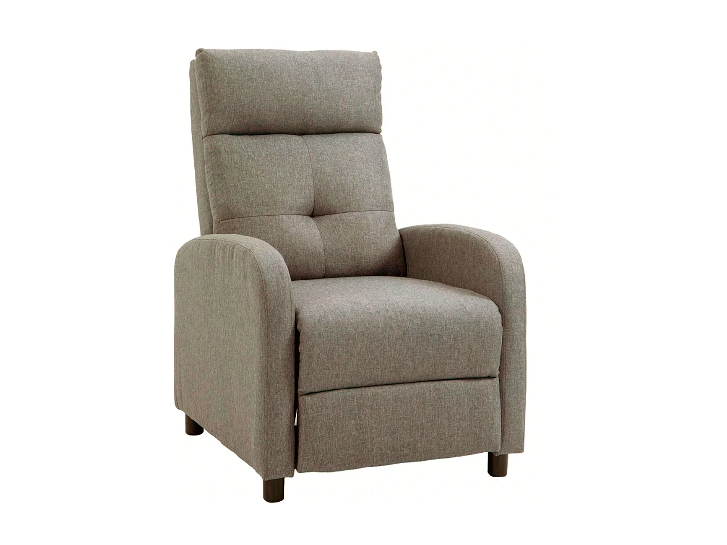 Poltrona reclinável Denmark Brown para sala de estar, 67x98x87 cm