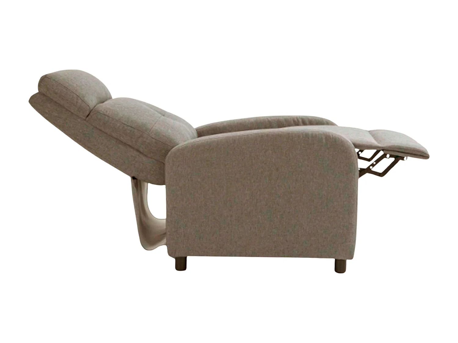Poltrona reclinável Denmark Brown para sala de estar, 67x98x87 cm