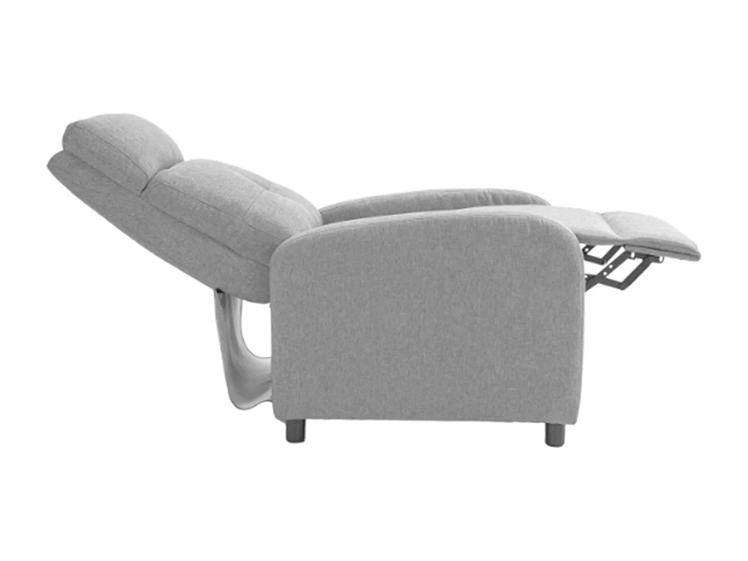 Sillón relax reclinable Denmark gris claro salón 67x98x87 cm