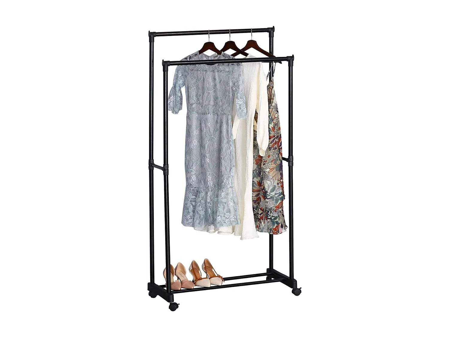 Perchero melamina y metal para recibidor beige 74.5x157x39 cm