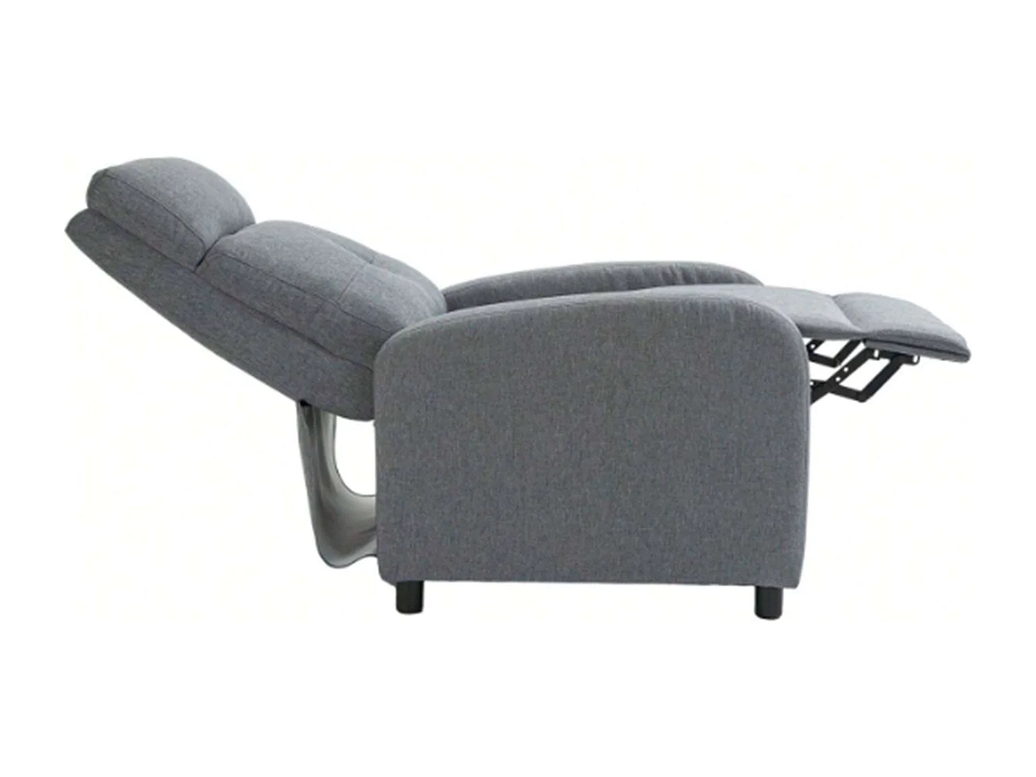 Sillón Relax Reclinable Denmark Salón Gris Melamina 67x98x87 cm