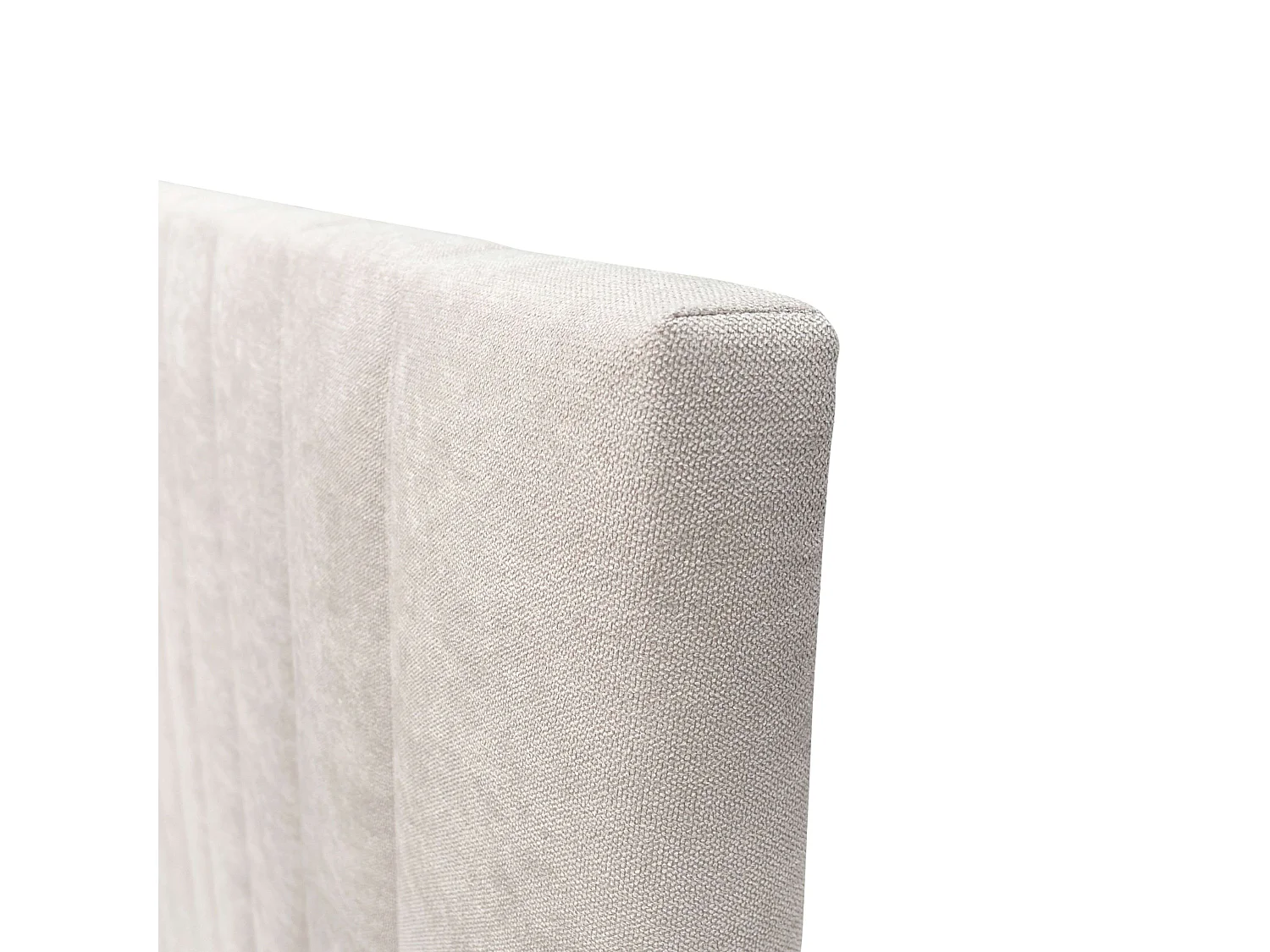 Cabecero Bursa tapizado beige 165x120x8 cm poliéster no desenfundable