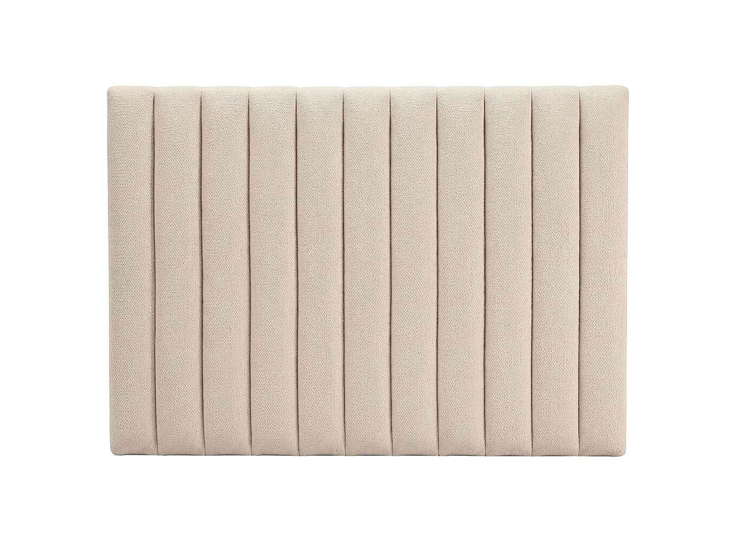Cabeceira estofada Bursa, bege, 165x120x8 cm, capa de poliéster não removível