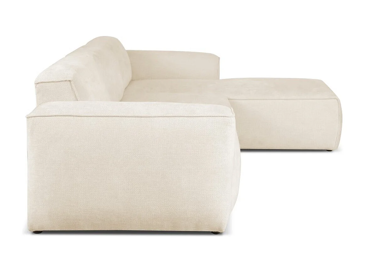 Divano letto angolare destro con vano contenitore Hudson in beige del produttore - VINOTTI