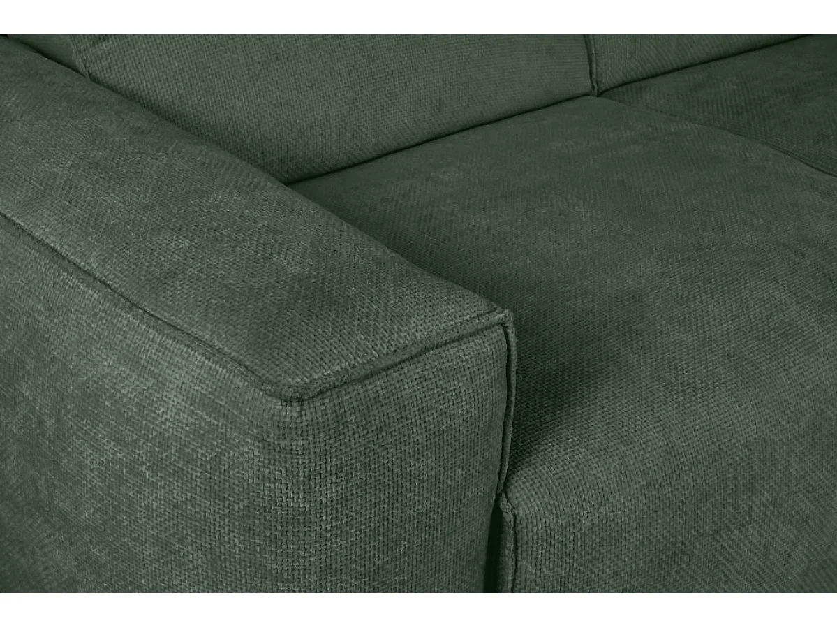 Canapé d'Angle droit avec fonction de couchage Hudson coffre en vert bouteille du fabricant -VINOTTI