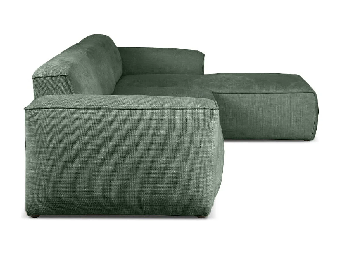 Rechter hoekslaapbank Hudson met slaapfunctie en opbergbox in fles groen – van de fabrikant VINOTTI