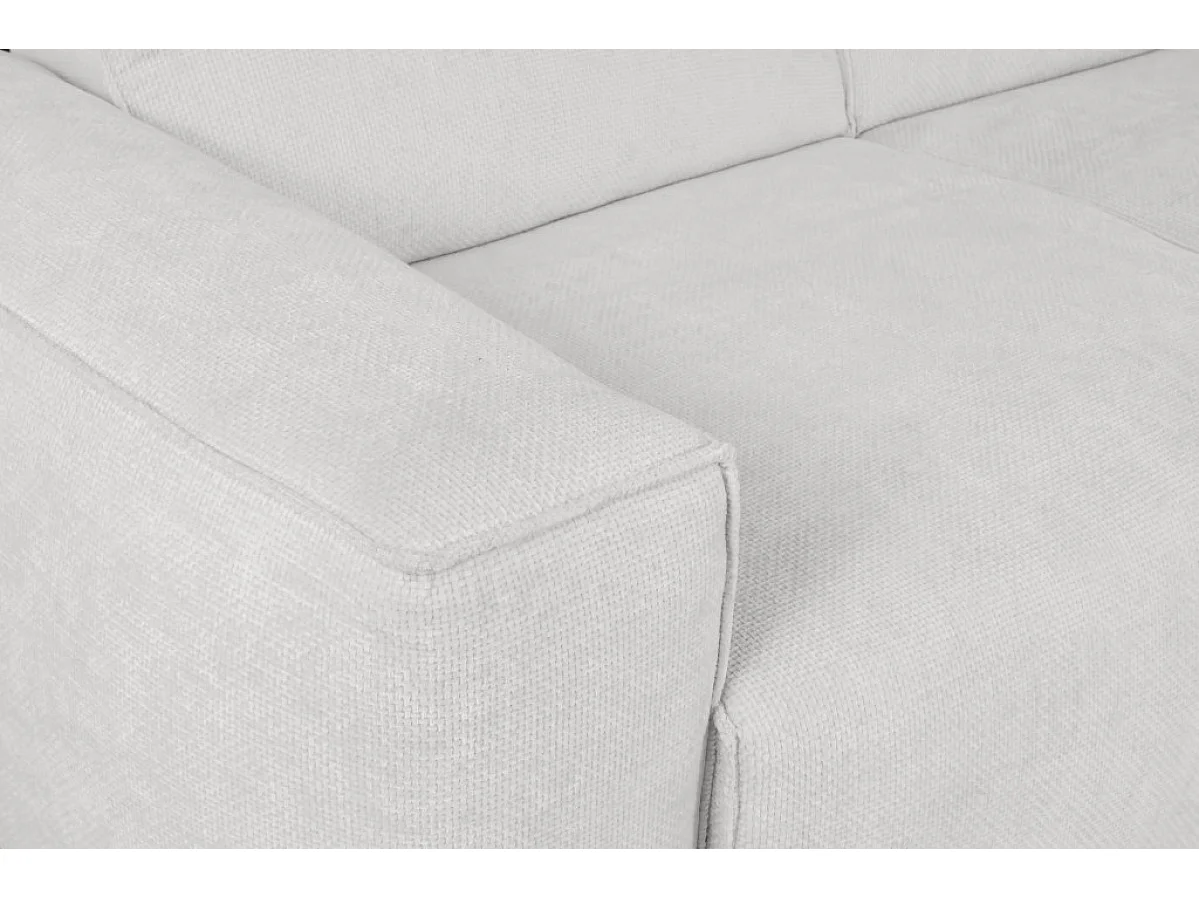 Divano letto angolare destro con vano contenitore Hudson in grigio chiaro del produttore - VINOTTI