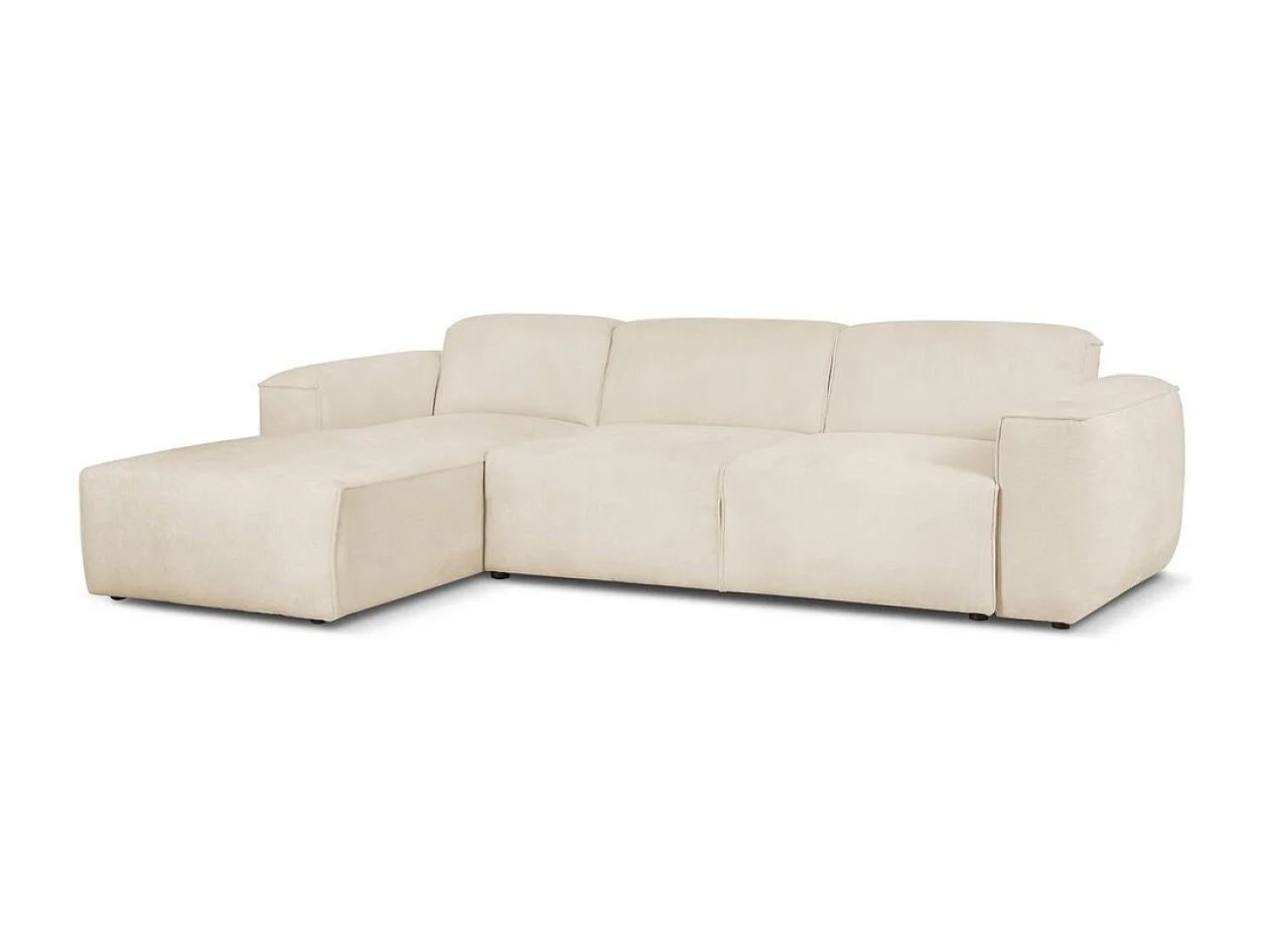 Divano letto angolare sinistro con vano contenitore Hudson in beige del produttore - VINOTTI