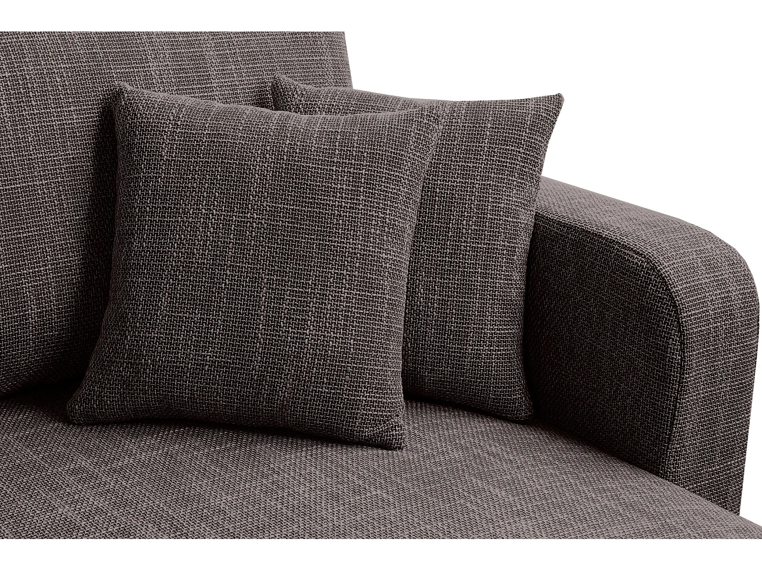 Omkeerbare hoekslaapbank COMO met slaapfunctie en opbergbox in chocoladebruin – Rechtstreeks van de fabrikant, levering en plaatsing gratis!