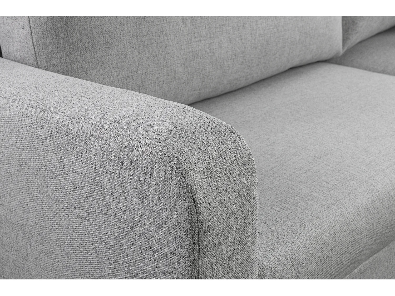 Divano letto angolare reversibile con vano contenitore universale Como a coste grigio del produttore - VINOTTI