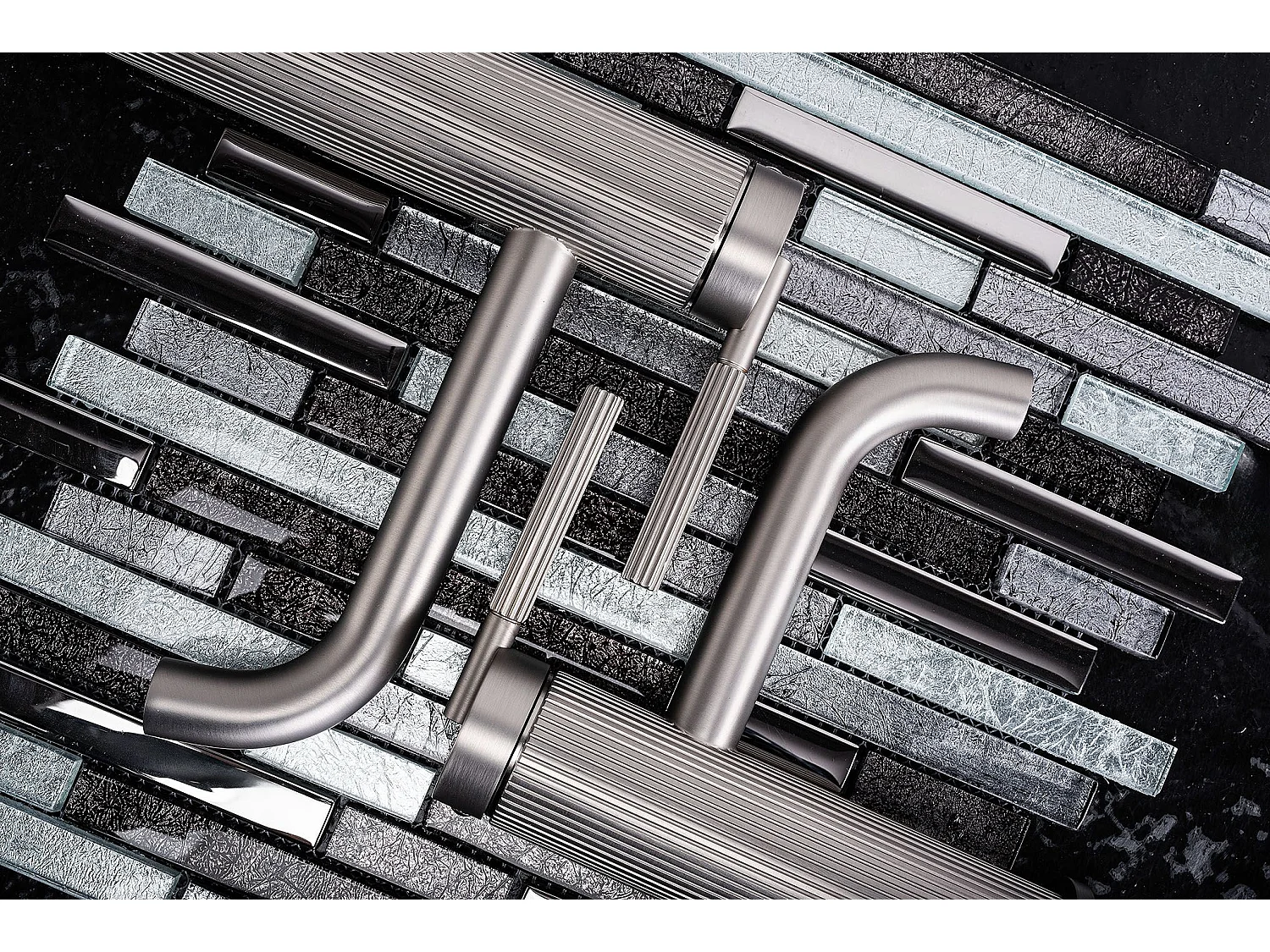 Robinet De Lavabo Encastré Rea Argon Low Brushed Nickel