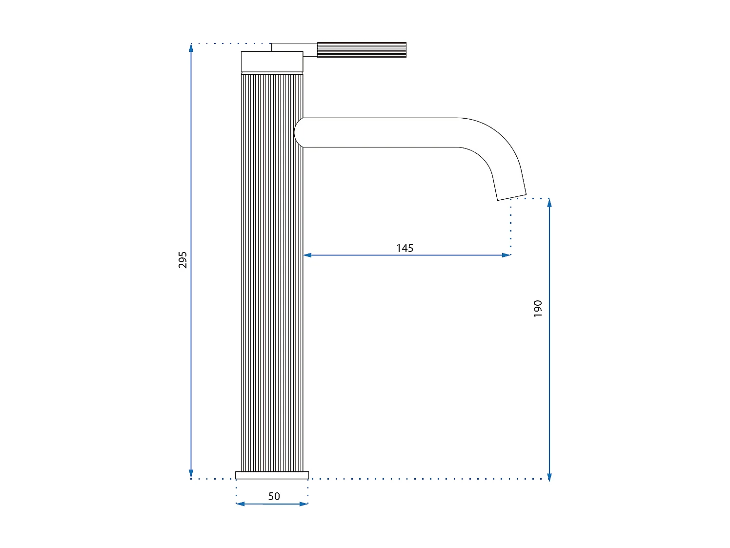 Torneira De Lavatório Embutida Rea Argon High Brushed Nickel