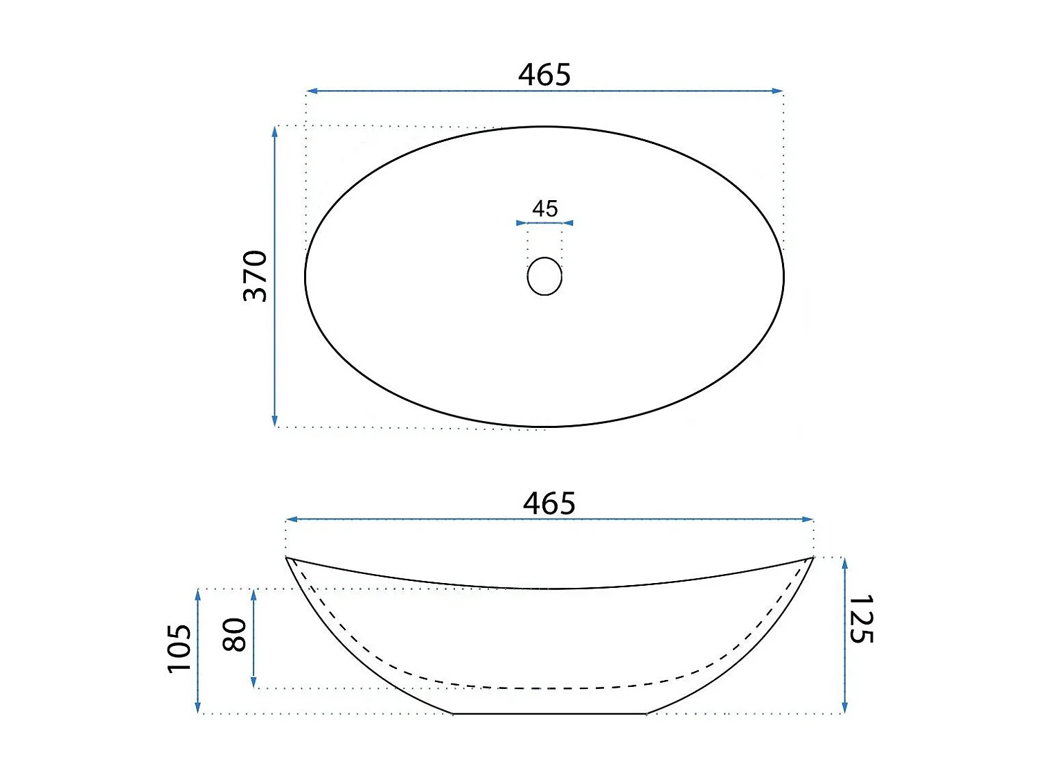 Lavabo À Poser Rea Leona Beige