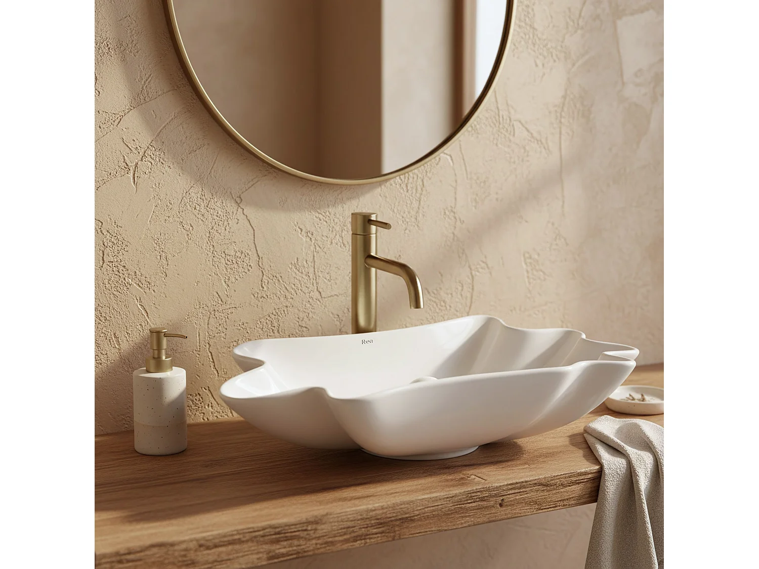 Aufsatzwaschbecken Rea Infinity White