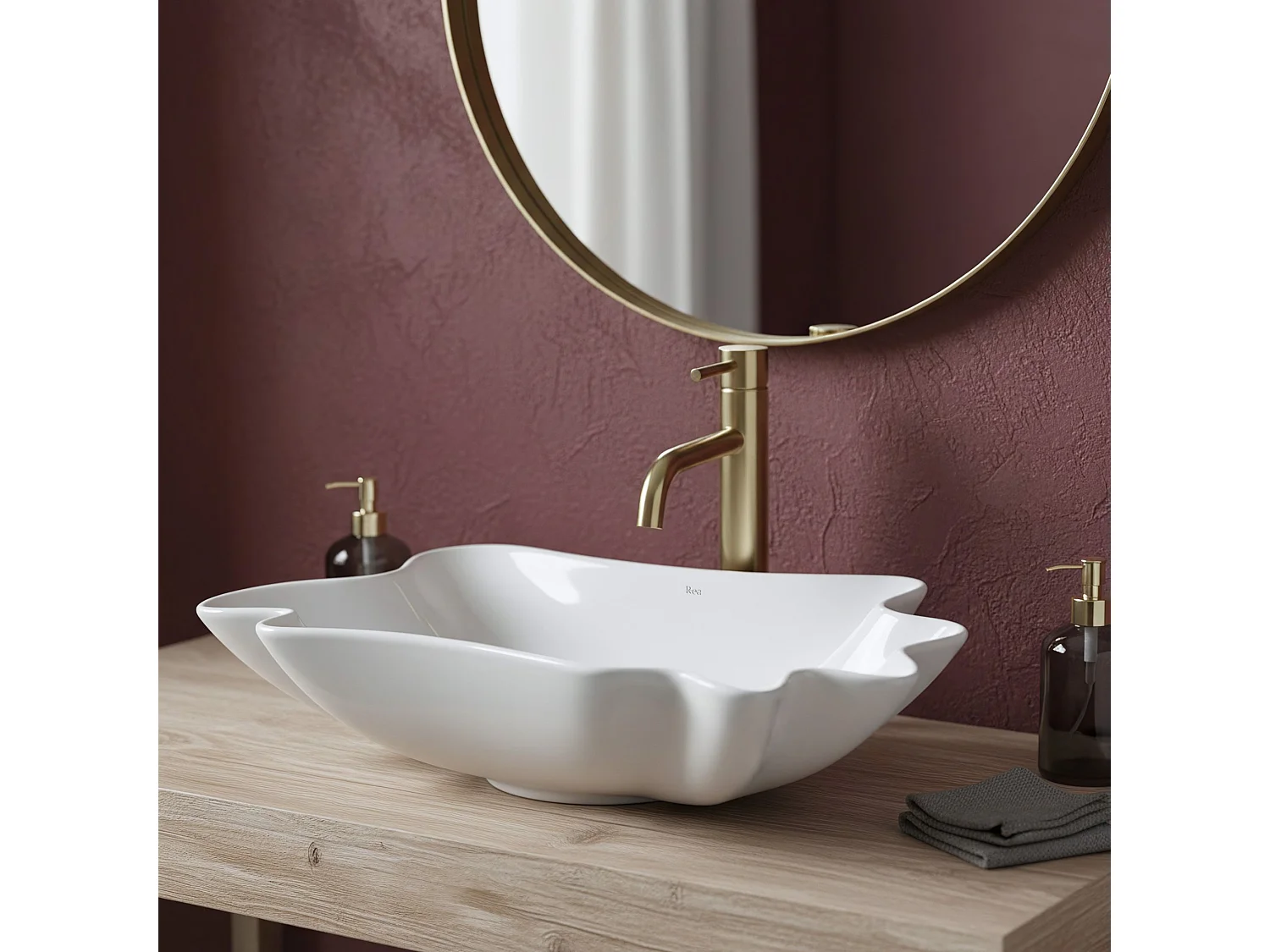 Aufsatzwaschbecken Rea Infinity White