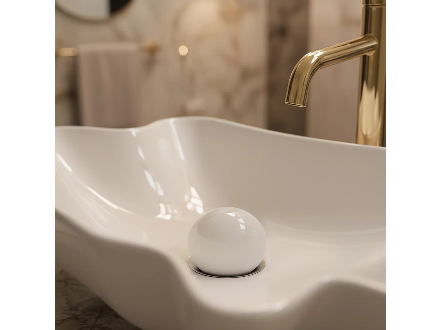 Aufsatzwaschbecken Rea Infinity White