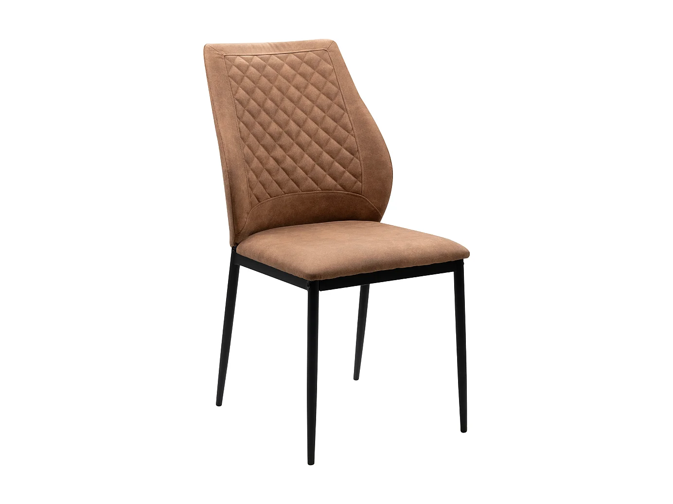 Lot de 4 chaises en tissu avec structure en métal H90 cm - SAELA