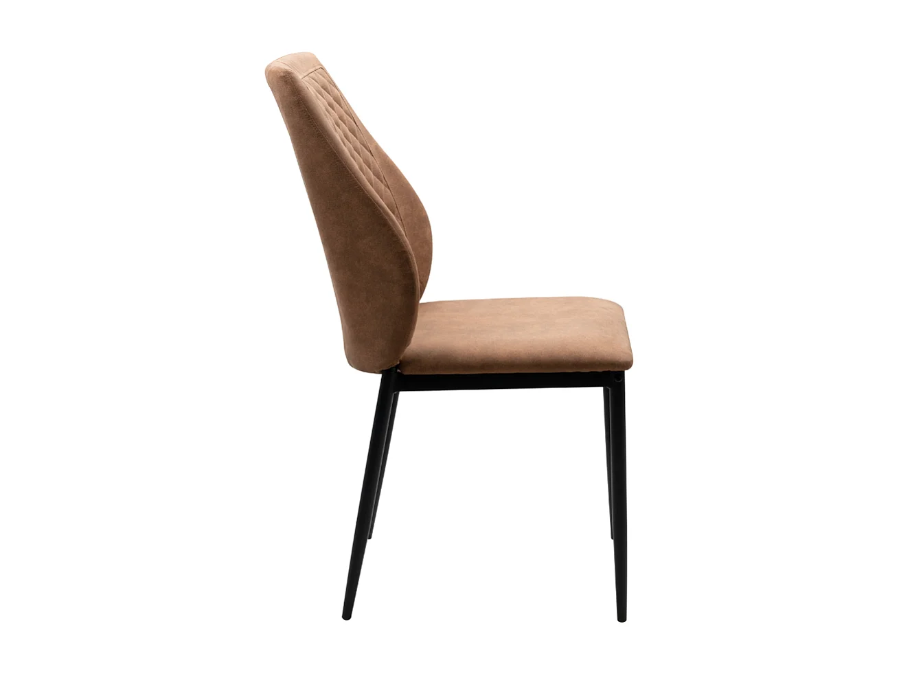 Lot de 4 chaises en tissu avec structure en métal H90 cm - SAELA