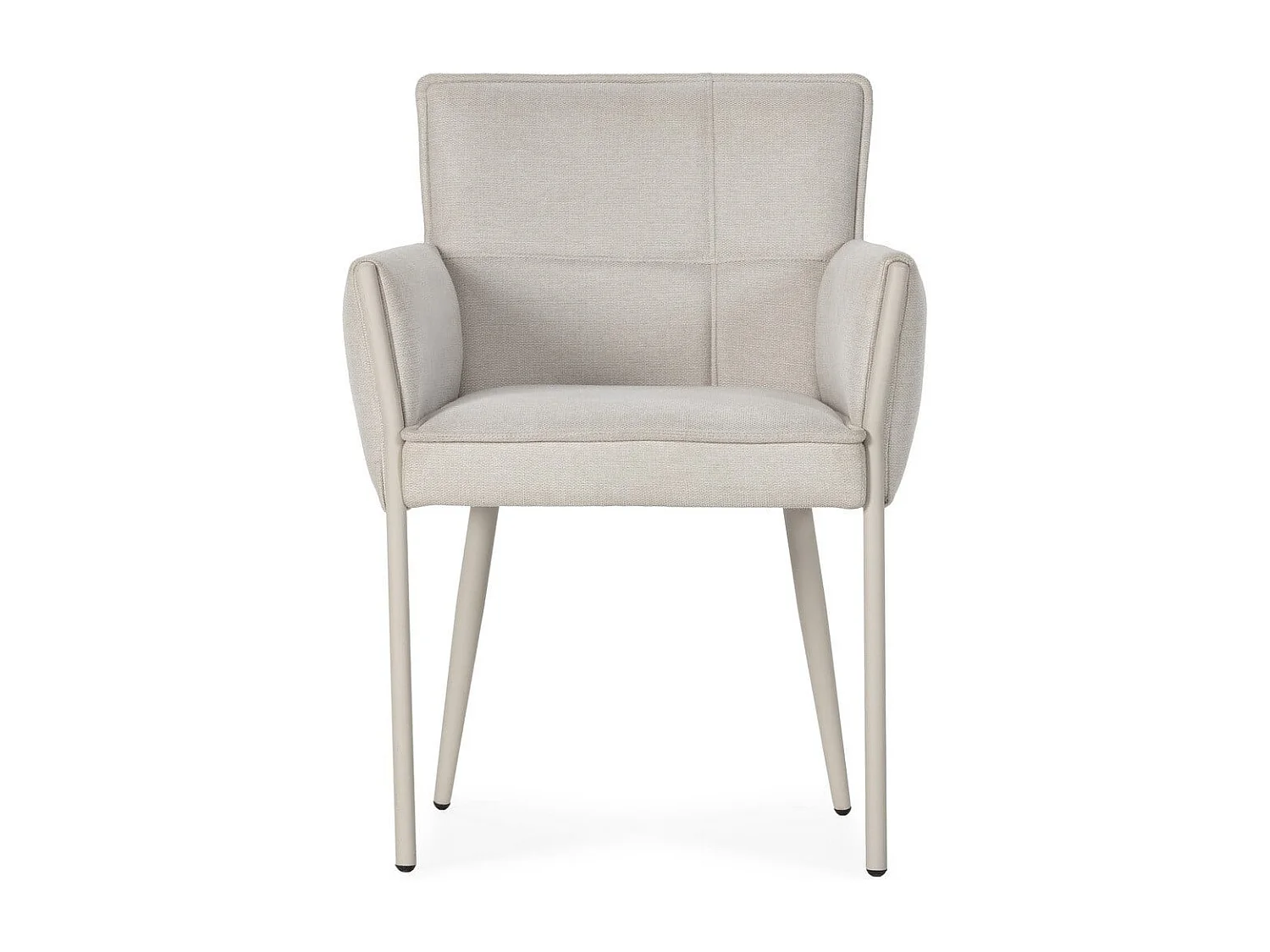 Set of 2 fabric armchairs with metal legs H85 cm - ELINA